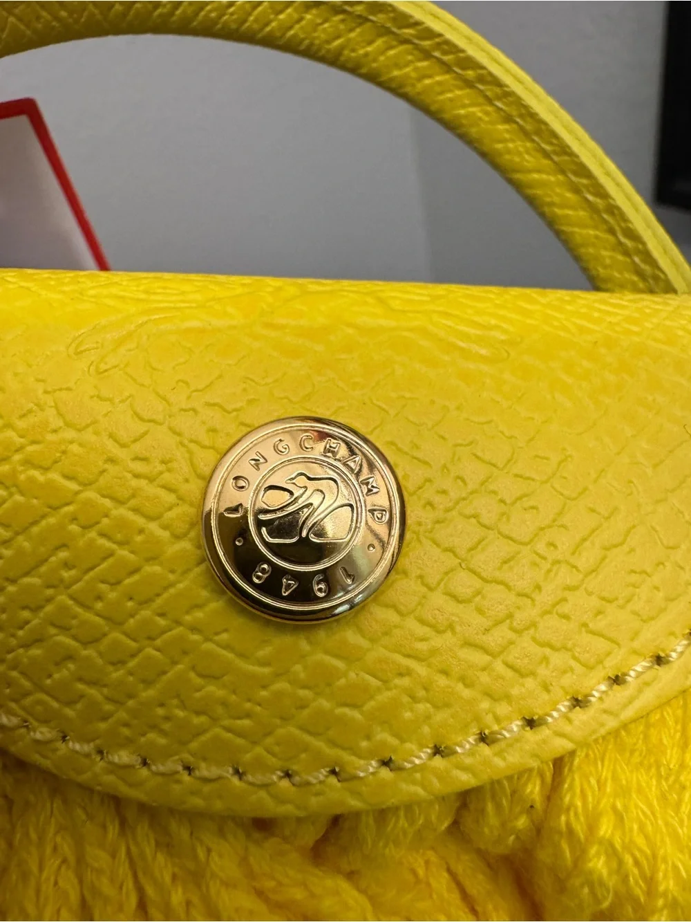 Longchamp Le Pliage Filet Dip Dye Knit Shoulder Bag - Picture 3 of 9